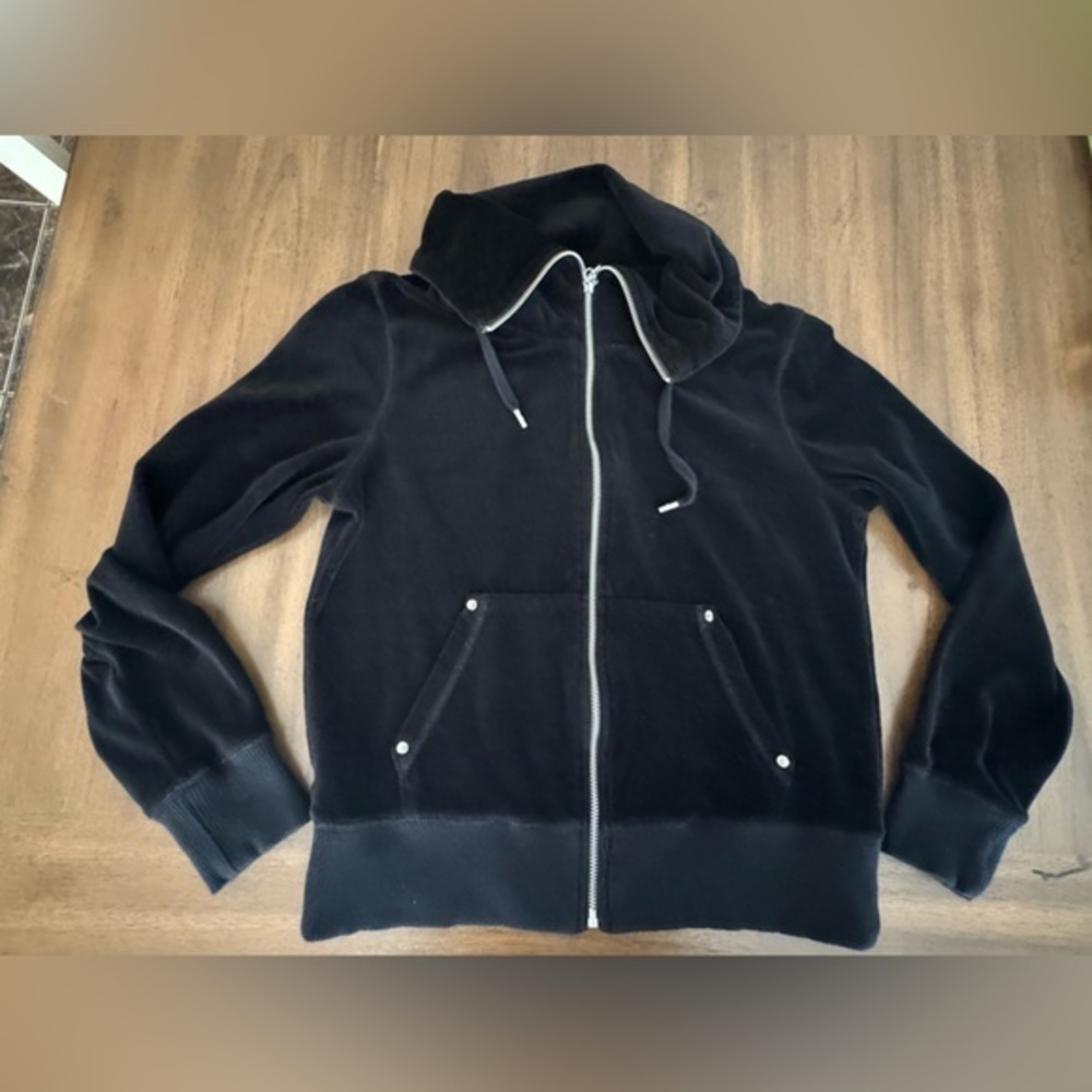 Michael Kors Black Velour Jacket Size Medium